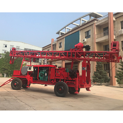 GL - IIA 300m Kleine goed het Boren Rig Portable Trailer Mounted Diesel Motormacht