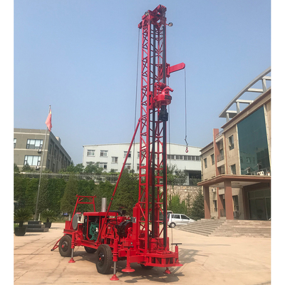 GL - IIA 300m Kleine goed het Boren Rig Portable Trailer Mounted Diesel Motormacht