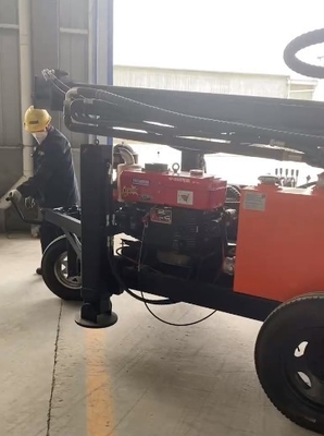De aanhangwagen zette de Boorinstallatie 130m van de Waterput Volledige op Hydraulisch voor Ondiepe Putten