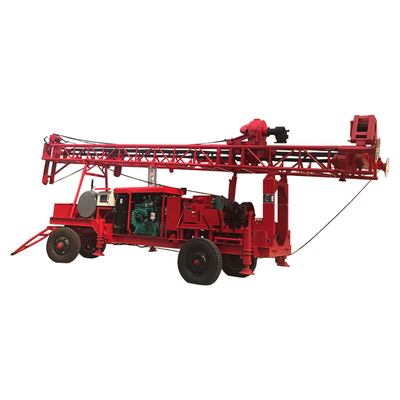Aanhangwagentype Installatie van de Modder de Roterende Boring, Mobiele Machine van de Boorgatboring 400m Diepte