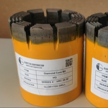 Hardrock Doordrongen Diamond Core Bits For Wireline die het Boren uitboren