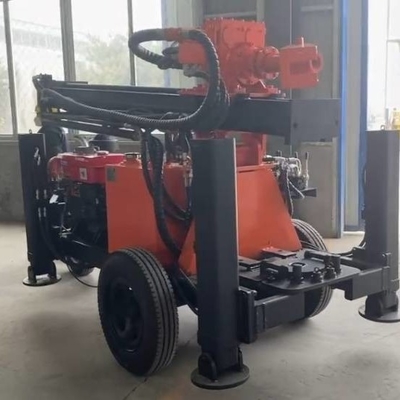 Aanhangwagen Opgezette Gl130t-Boorinstallatie voor waterputten 130m de Compressorboring van de Capaciteitslucht