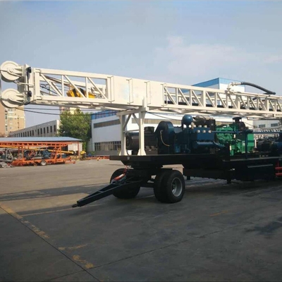 De aanhangwagen zette Hydraulische Roterende Rig For Water Well Borehole-Boring op