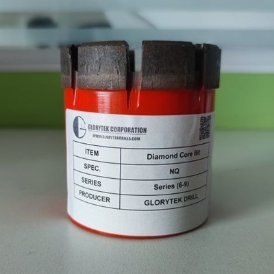 Bq Nq HK Pq Doordrongen Diamond Core Bits With Reaming Shell