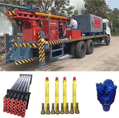 De Putboor Rig Borehole Truck Mounted Dth van het Gl300at6x4 Water met Luchtcompressor