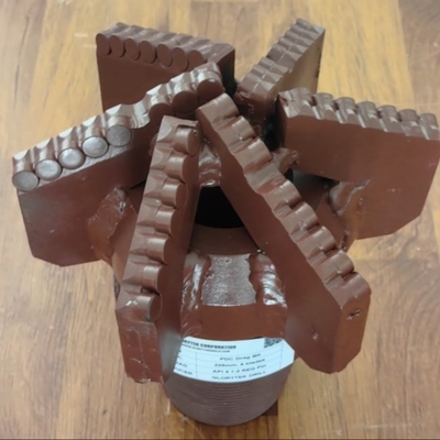 225 mm 6 Wings Pdc Drag Bit voor geothermisch boren