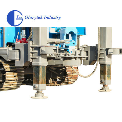 GL600S Stalen crawler-type waterputboor/boormachine met DTH-hamer of modderpomp voor het boren
