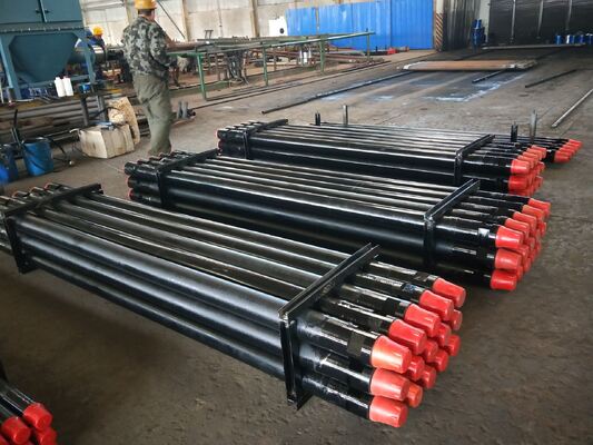 114 mm Diameter 6090 mm Lengte Carbon Steel Water Well Drill Rod voor boorriggen