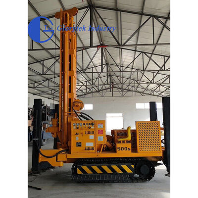GL500S Crawler Mounted Water Well Drilling Rig with 500m Depth and 153KW Diesel Engine for Agricultural Irrigation