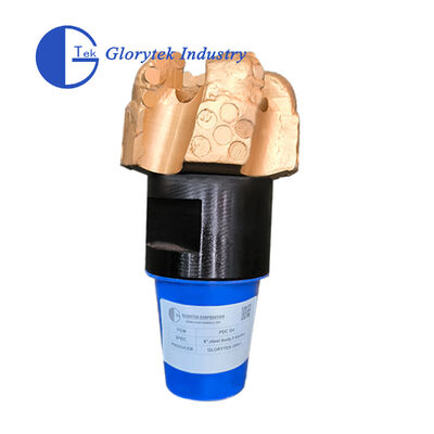Geavanceerde 6" PDC Boorbeitel 5 Bladen Stalen of Matrix Body voor Harde en Abrasieve Rotsen