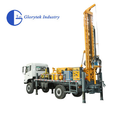 Volledig Hydraulische Dongfeng 4X4 Vrachtwagen Boorput Waterput Boor/Boormachine, 500m Diepte, 105-350mm Gatdiameter