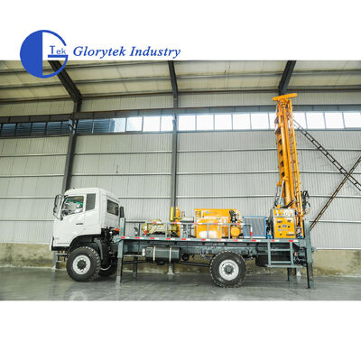 Volledig Hydraulische Dongfeng 4X4 Vrachtwagen Boorput Waterput Boor/Boormachine, 500m Diepte, 105-350mm Gatdiameter