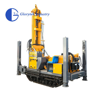 Volledig hydraulisch GL180R Rubber Crawler Type Water Well Drill/Drilling Rig Voor 180m Diepte