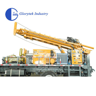 Volledig hydraulische vrachtwagen gemonteerd type boorgat waterput boor/boorapparaat, 500m diepte, 105-350mm gatdiameter