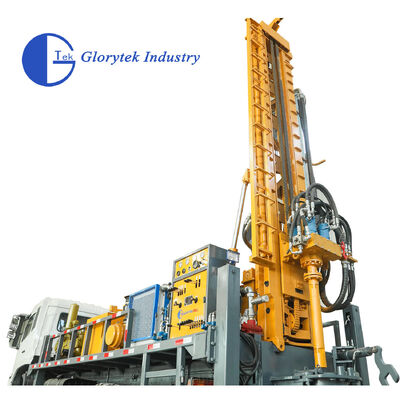 Volledig hydraulische vrachtwagen gemonteerd type boorgat waterput boor/boorapparaat, 500m diepte, 105-350mm gatdiameter